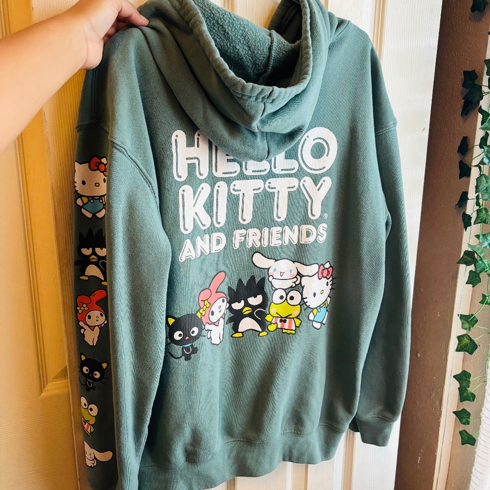 Hello kitty hoodie teal